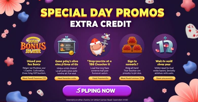 โปรโมชั่นวันพิเศษ รับเครดิตเพิ่ม